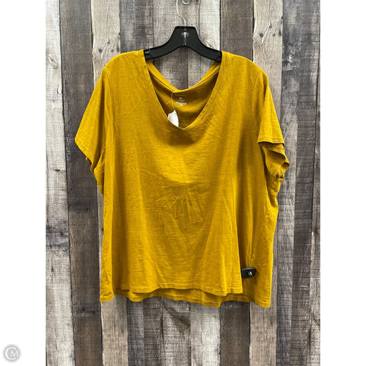 Top Short Sleeve By Sonoma In Gold, Size: Xl
