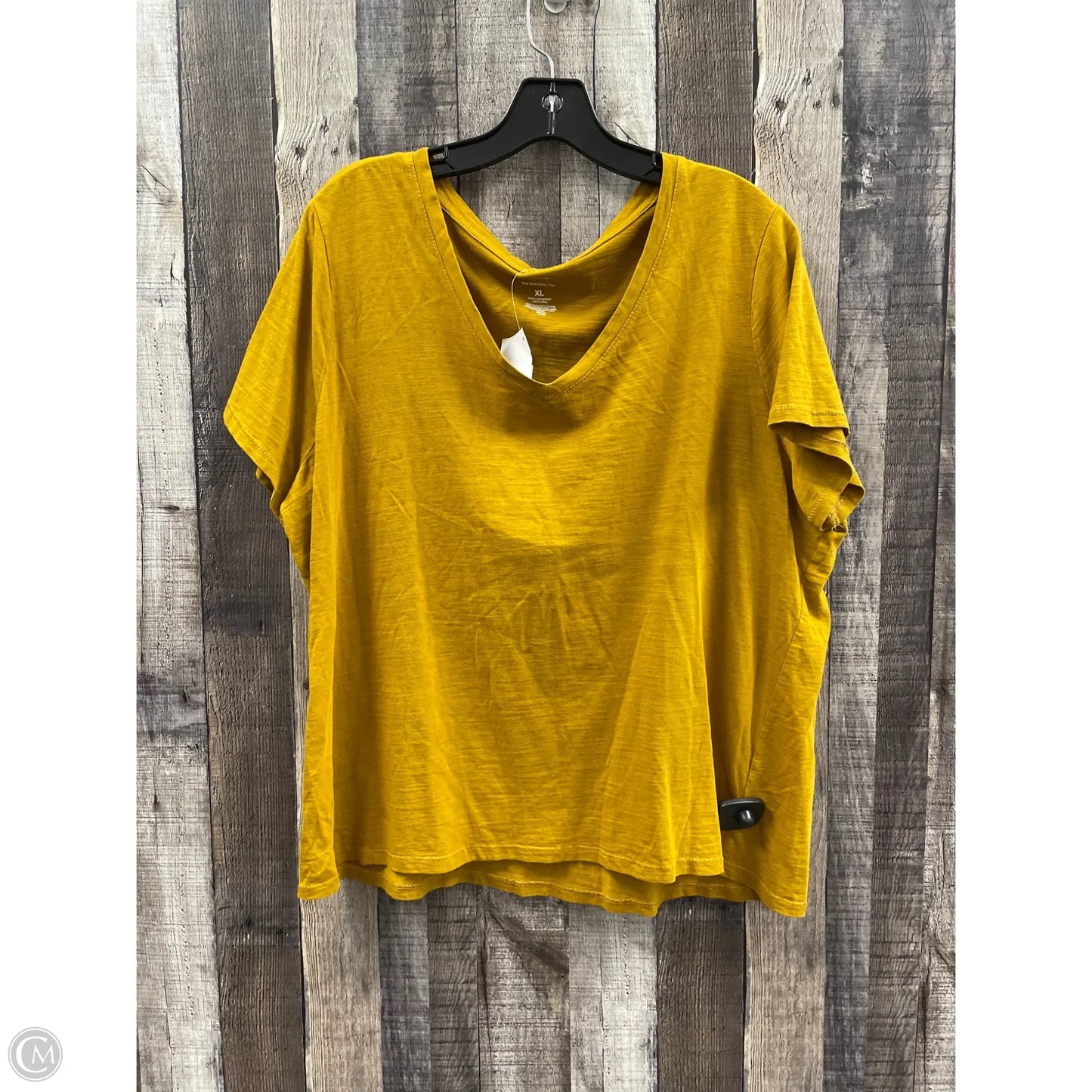 Top Short Sleeve By Sonoma In Gold, Size: Xl