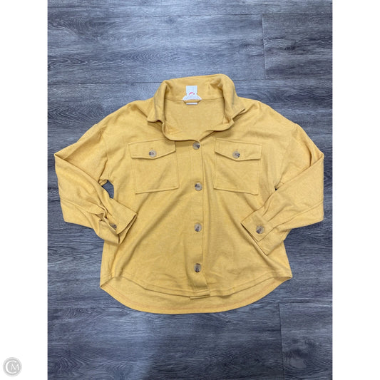 Top Long Sleeve By Hippie Rose In Gold, Size: M