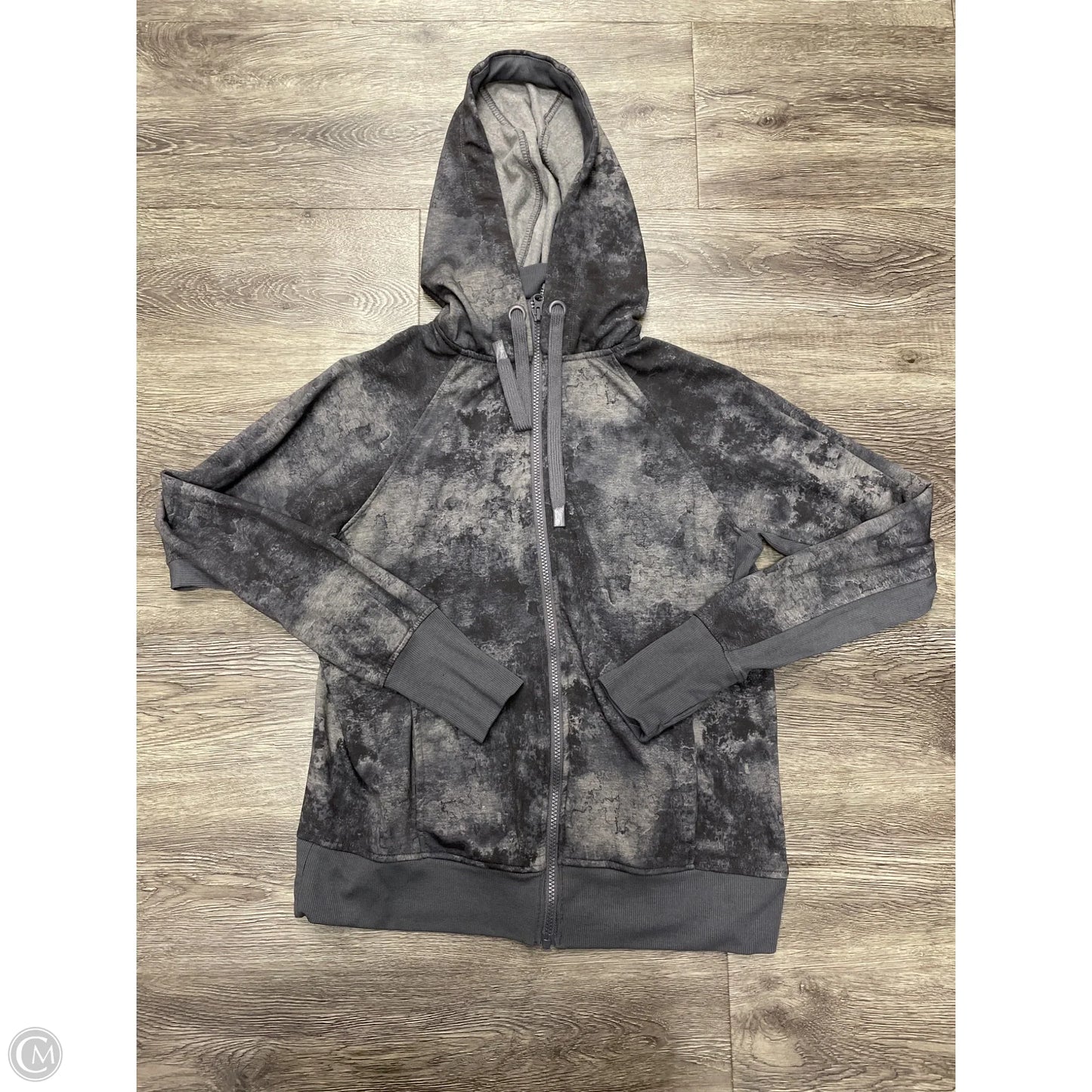 Athletic Jacket By Danskin In Grey, Size: M