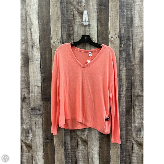 Top Long Sleeve By Old Navy In Peach, Size: S