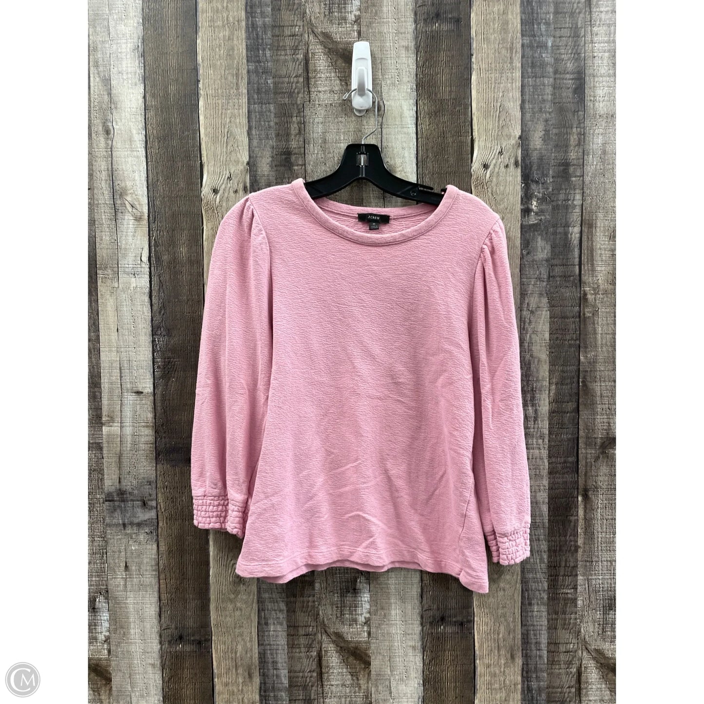 Top Long Sleeve By J. Crew In Pink, Size: M
