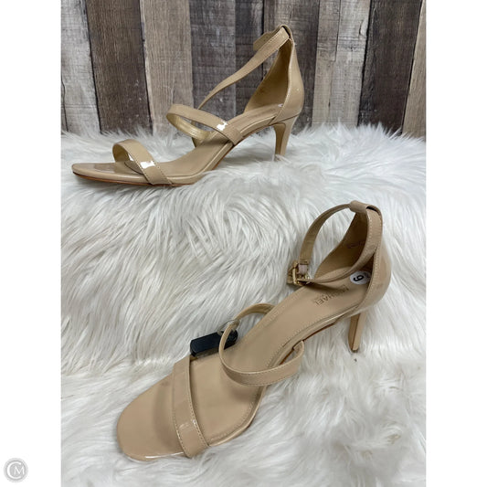 Sandals Heels Stiletto By Michael By Michael Kors In Tan, Size: 9