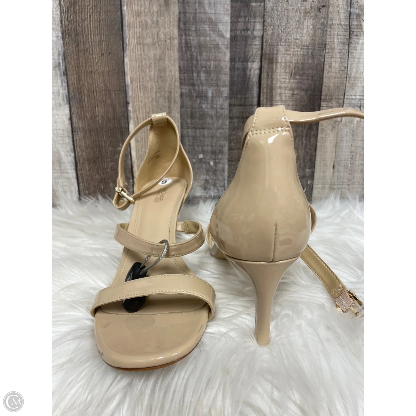 Sandals Heels Stiletto By Michael By Michael Kors In Tan, Size: 9