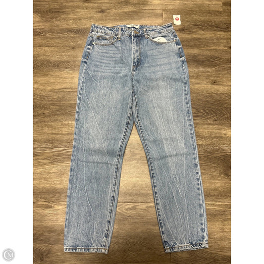 Jeans Straight By Just Fab In Blue Denim, Size: 10