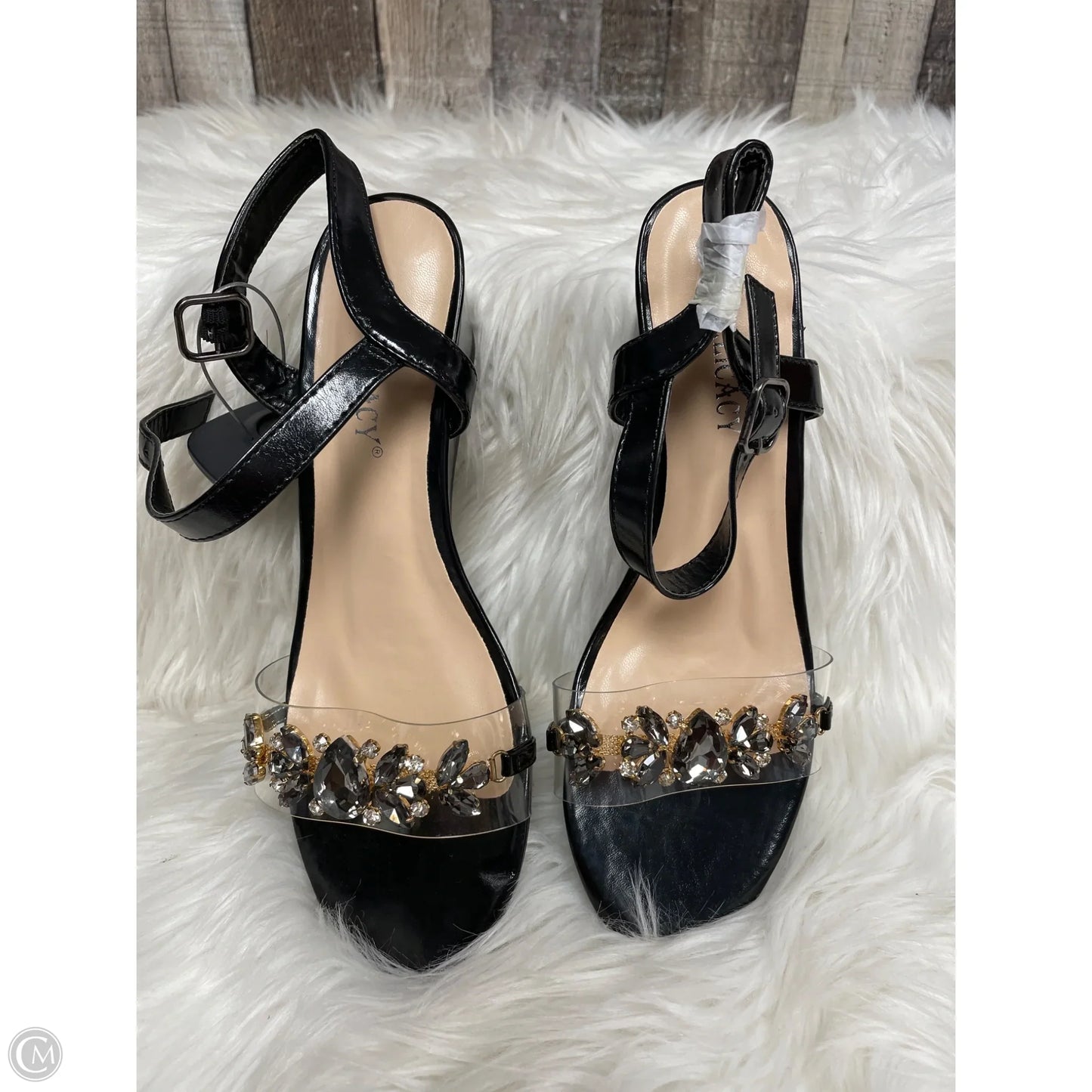 Sandals Heels Block By Cme In Multi-colored, Size: 7.5