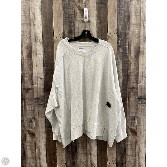 Sweatshirt Crewneck By Old Navy In Grey, Size: 4x