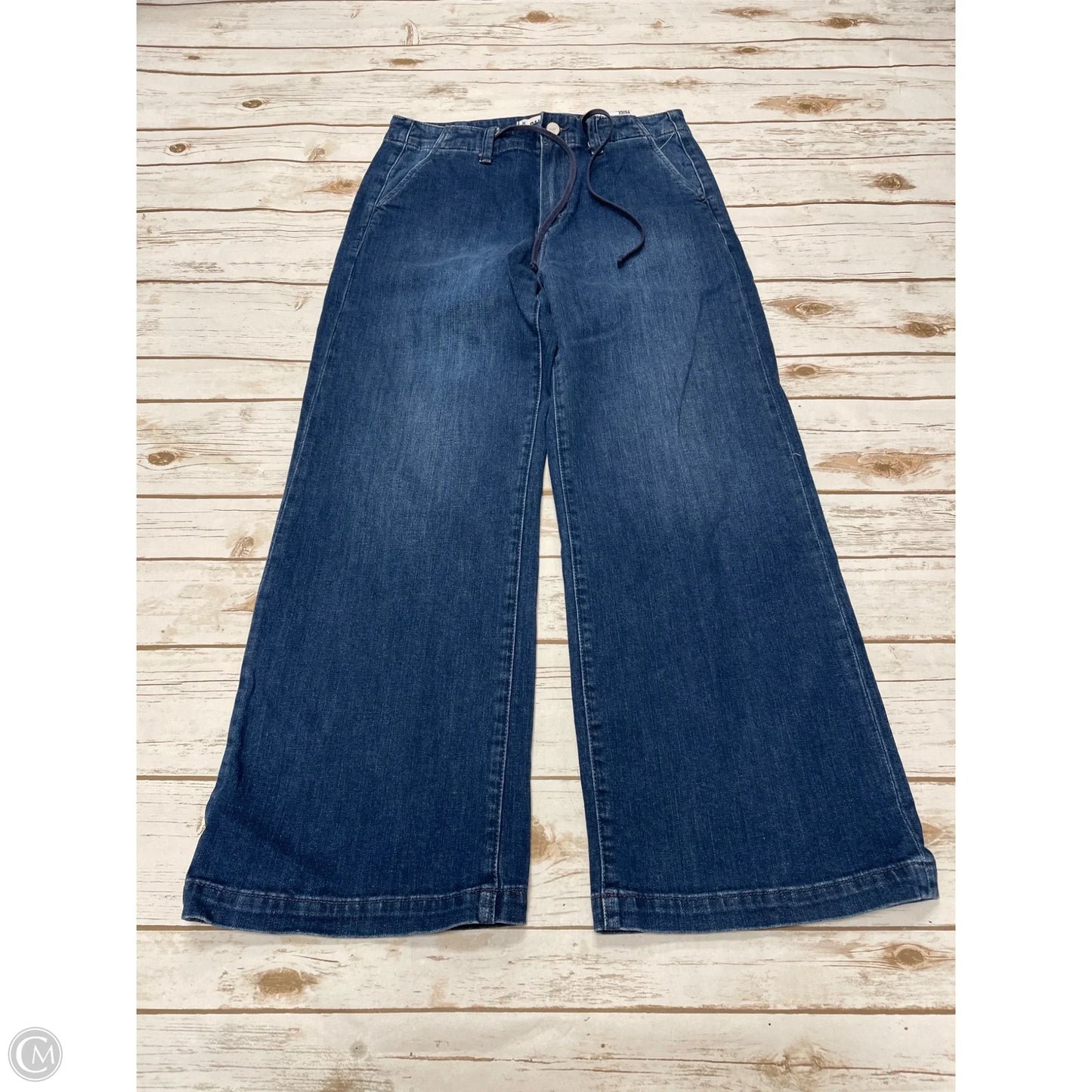 Jeans Cropped By Paige In Blue Denim, Size: 4