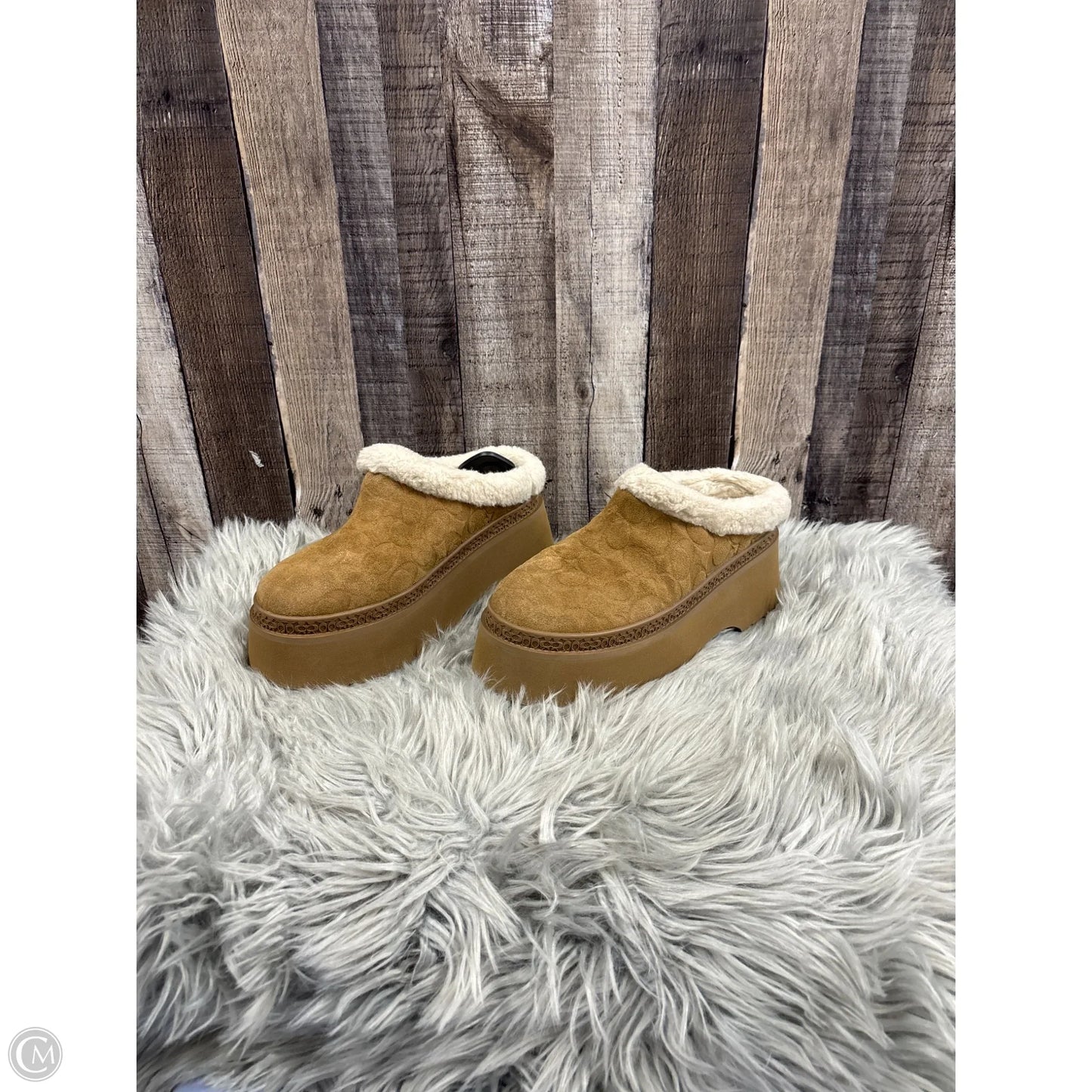 Shoes Designer By Coach In Tan, Size: 9