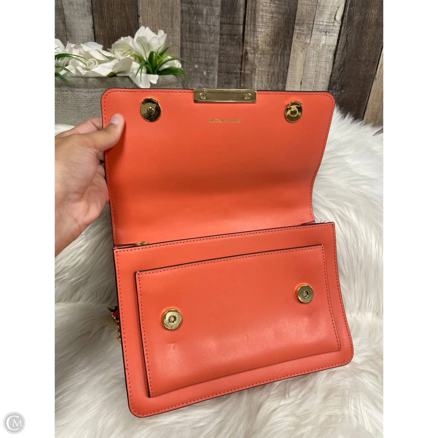 Crossbody Designer By Michael Kors, Size: Medium