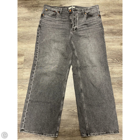 Jeans Wide Leg By Madewell In Grey, Size: 12