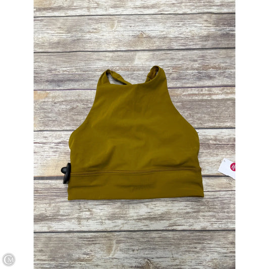 Athletic Bra By Lululemon In Gold, Size: 6
