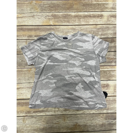 Top Short Sleeve By Splendid In Camouflage Print, Size: Xl