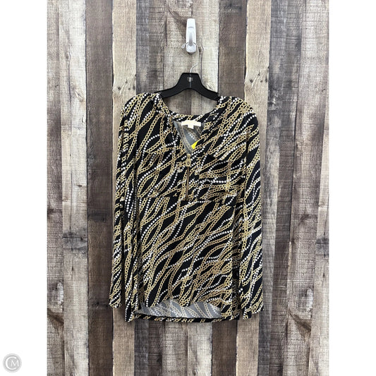 Top Long Sleeve By Michael By Michael Kors In Multi-colored, Size: L