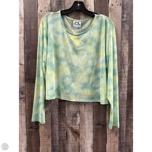 Top Long Sleeve By Future Collective In Tie Dye Print, Size: 1x