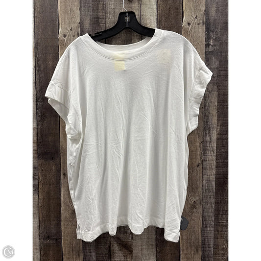 Top Short Sleeve By A New Day In White, Size: Xl