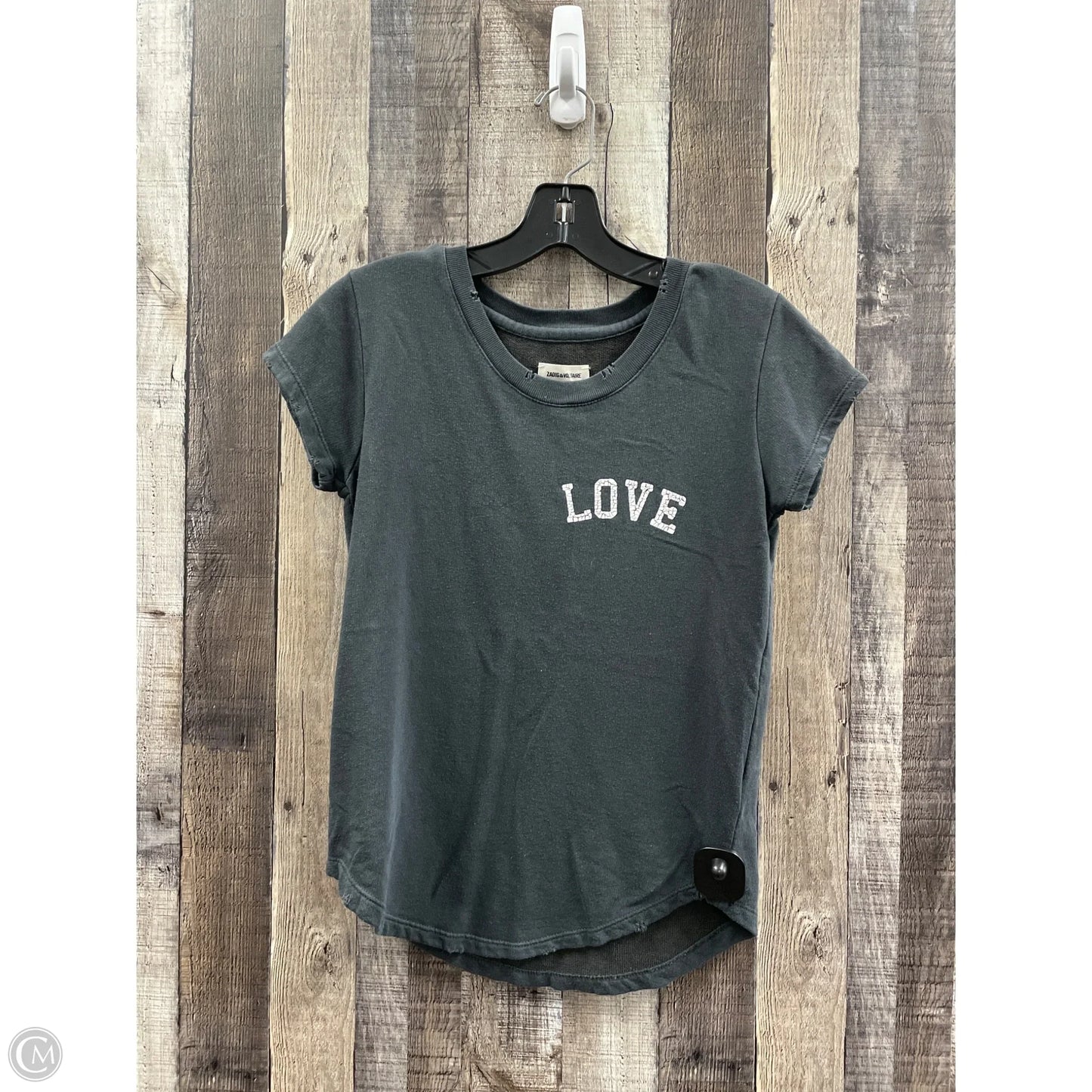 Top Short Sleeve By Zadig And Voltaire In Black, Size: Xs