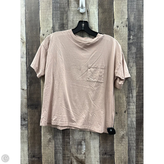 Top Short Sleeve Basic By Christian Siriano In Mauve, Size: S