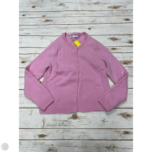 Cardigan By Zara In Pink, Size: L