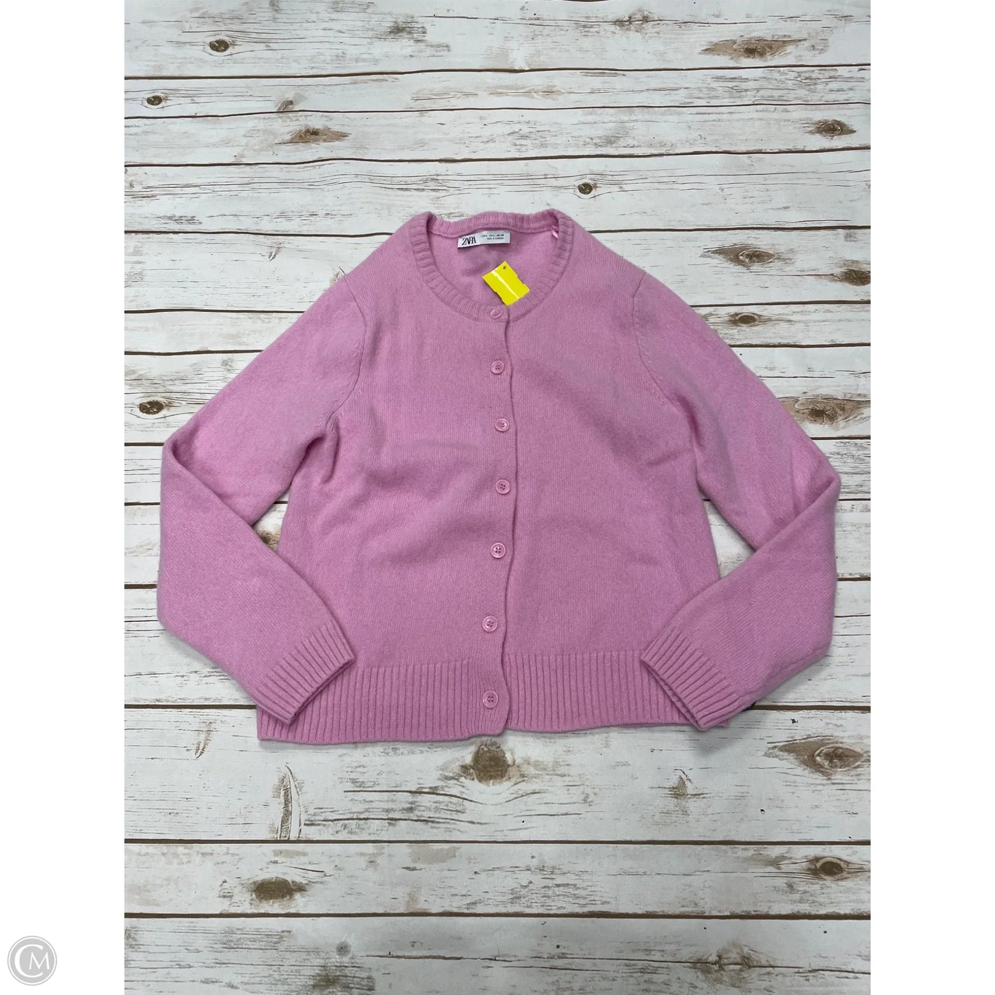 Cardigan By Zara In Pink, Size: L