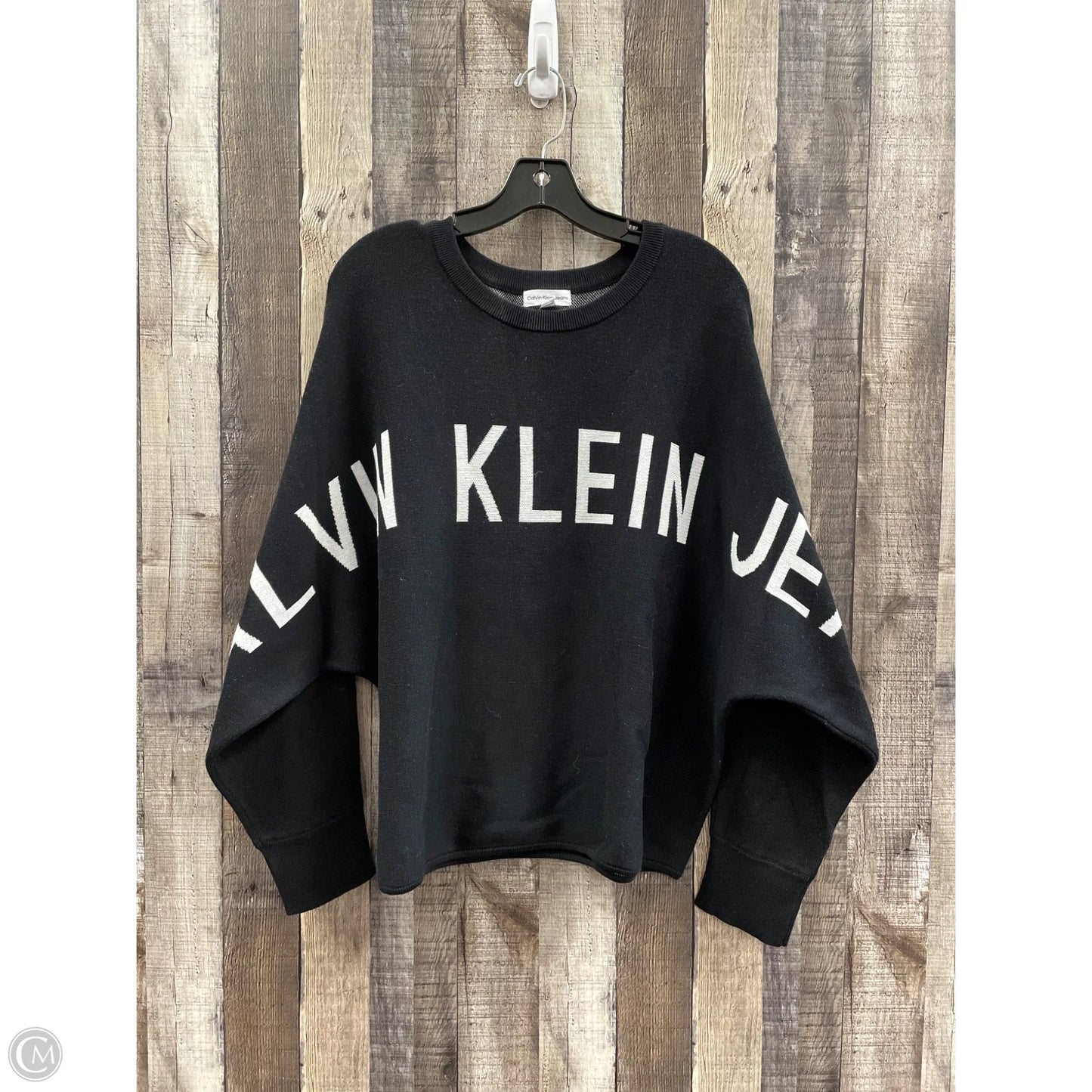 Sweater By Calvin Klein In Black, Size: Xl
