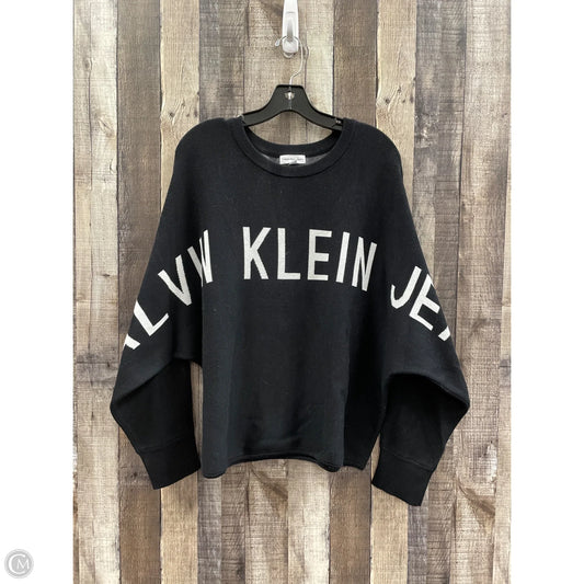 Sweater By Calvin Klein In Black, Size: Xl