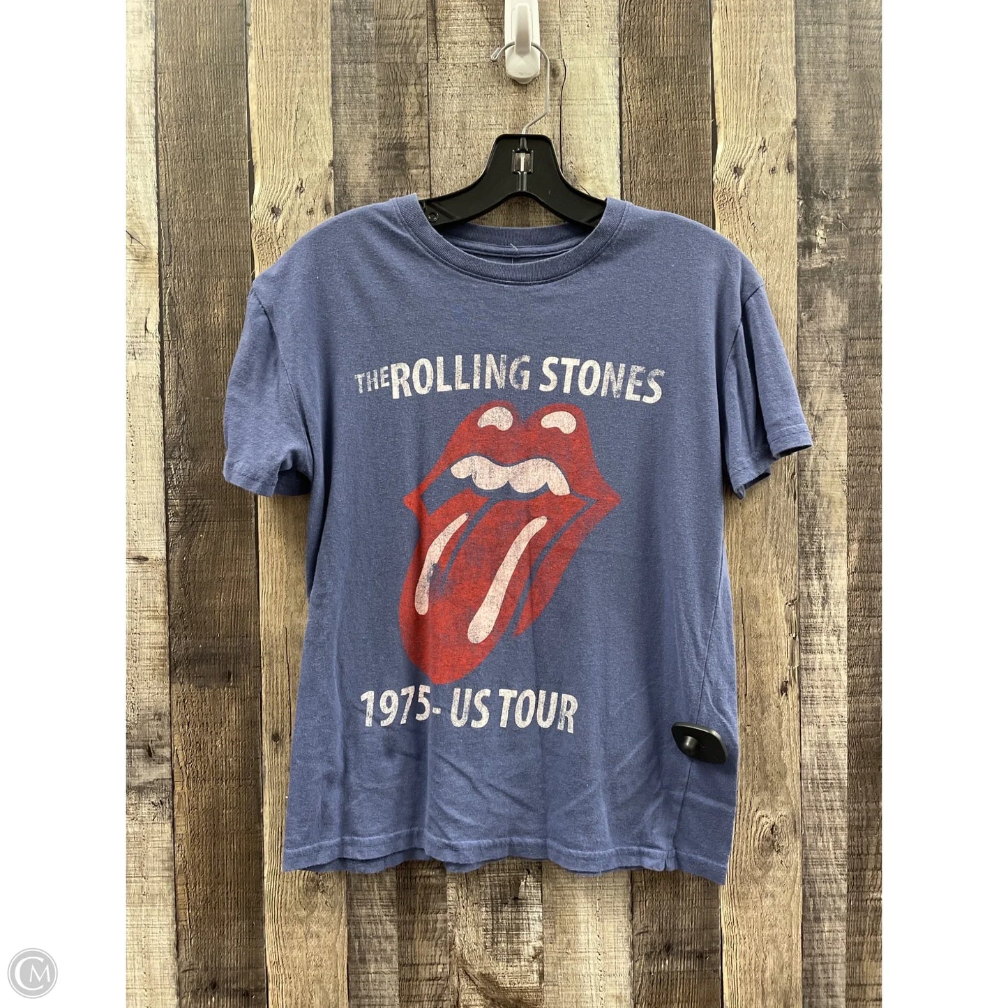 Top Short Sleeve By Cme In Blue, Size: S