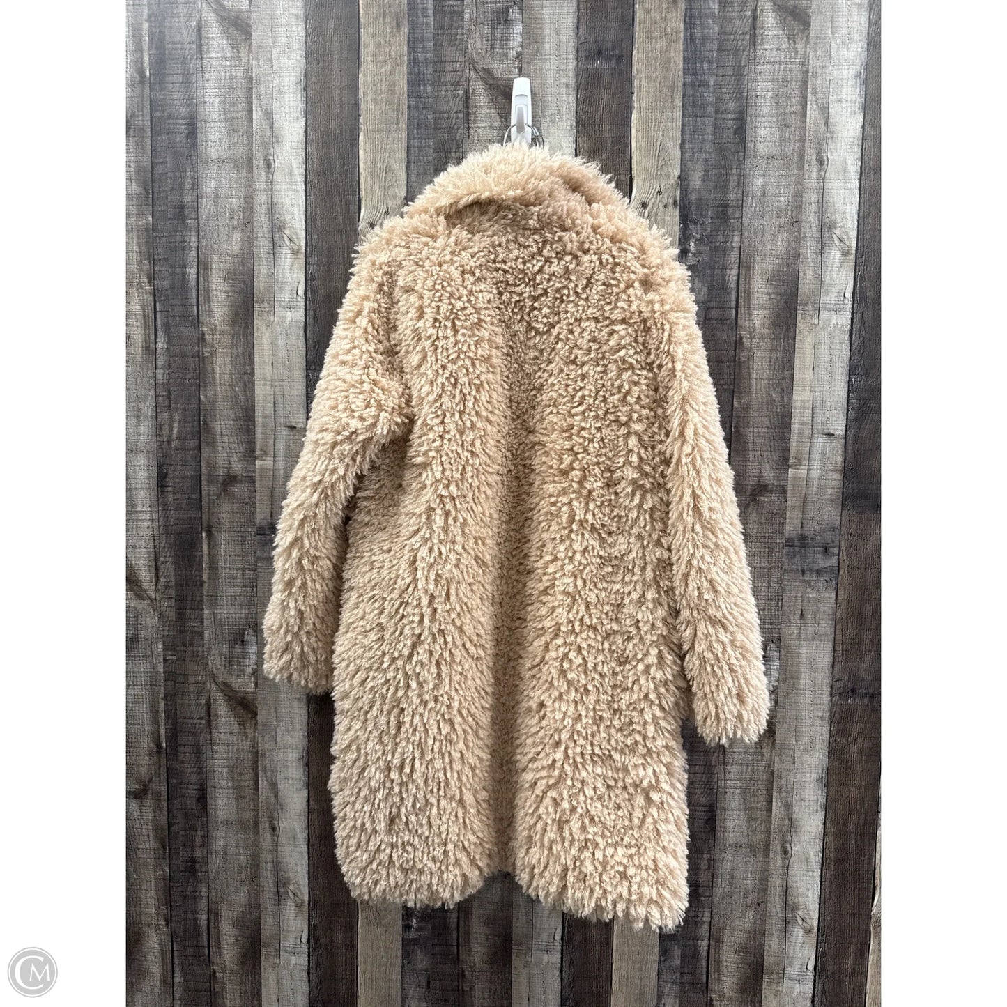 Coat Faux Fur & Sherpa By Wild Fable In Tan, Size: Xl