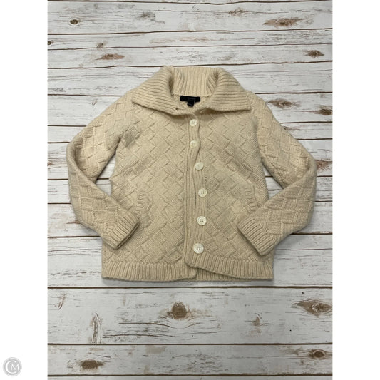 Sweater Cardigan By Express In Ivory, Size: M
