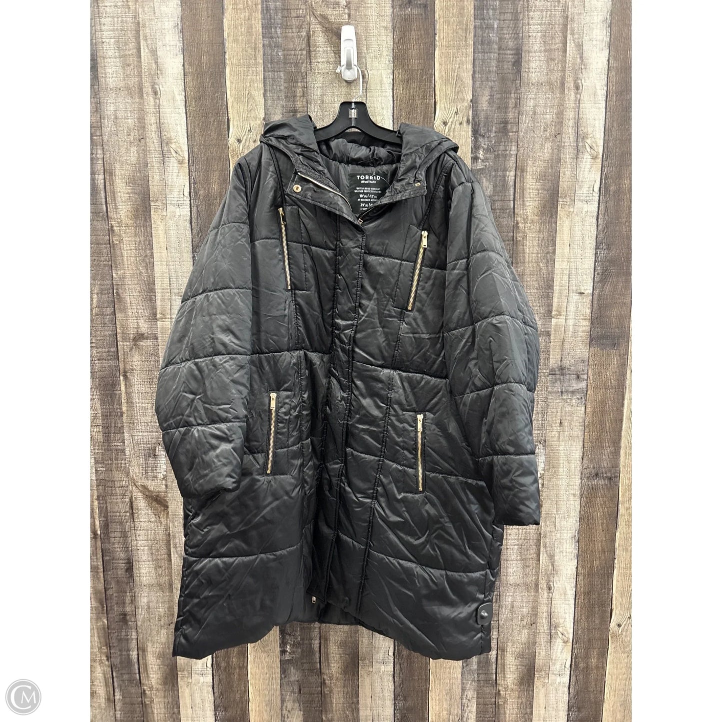 Coat Puffer & Quilted By Torrid In Black, Size: 4x