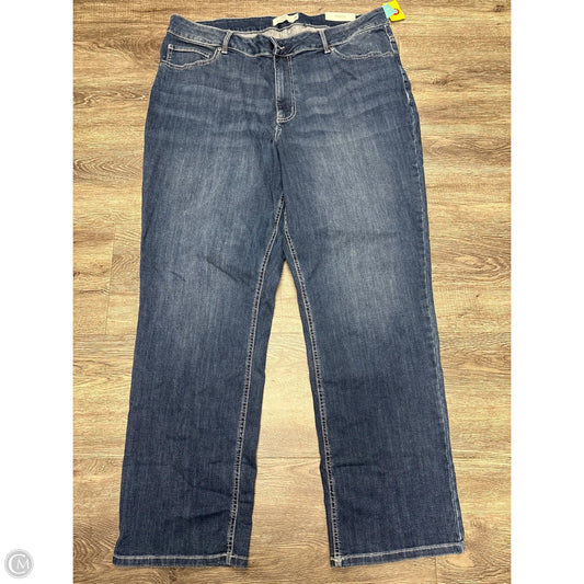 Jeans Straight By Maurices In Blue Denim, Size: 22