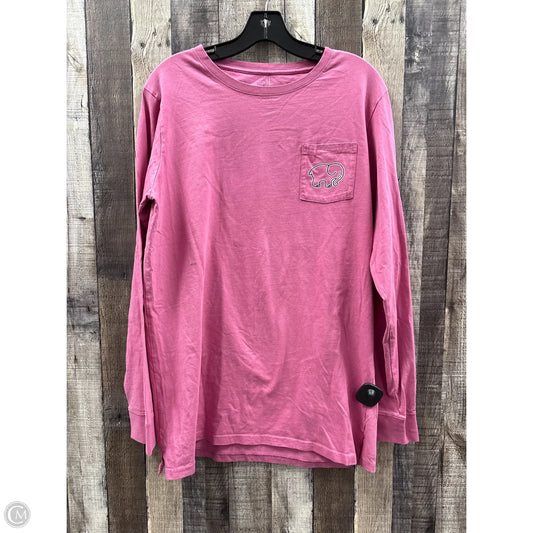 Top Long Sleeve By Ivory Ella In Pink, Size: Xl