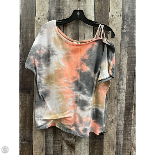 Top Short Sleeve By Bibi In Tie Dye Print, Size: S