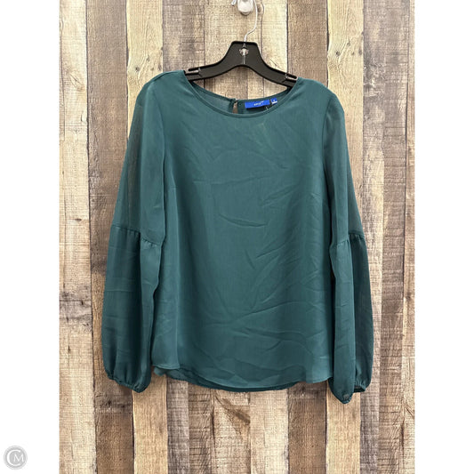 Top Long Sleeve By Apt 9 In Green, Size: S