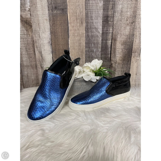 Shoes Luxury Designer By Marc Jacobs In Black & Blue, Size: 7