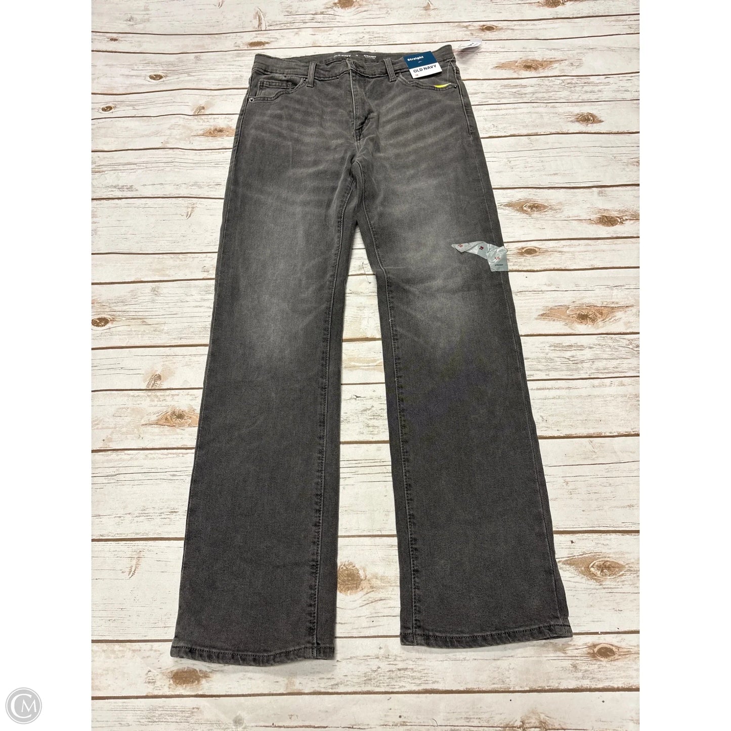 Jeans Straight By Old Navy In Grey Denim, Size: 18