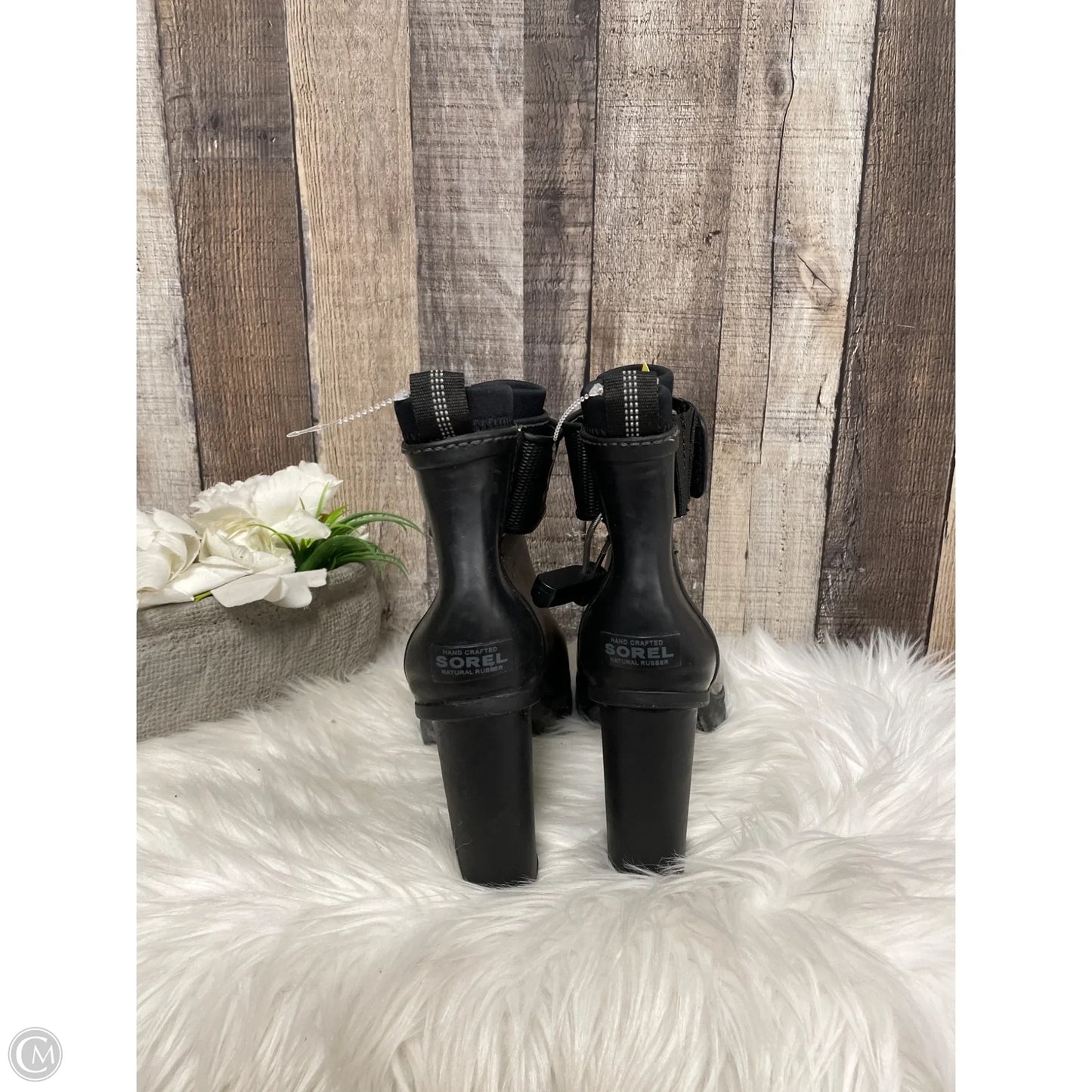 Boots Ankle Heels By Sorel In Black, Size: 8