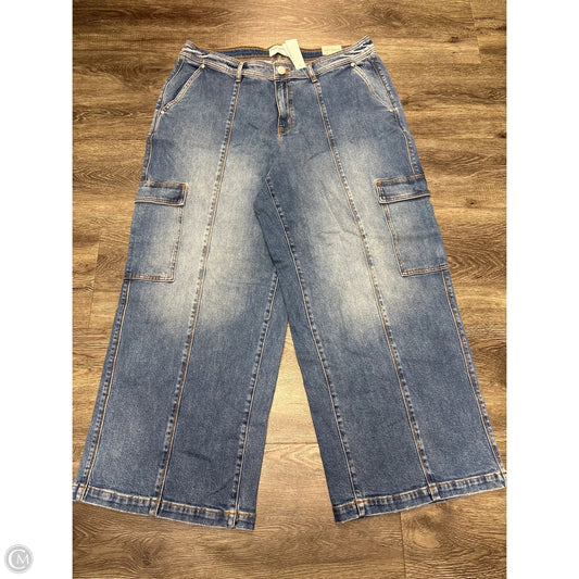Jeans Wide Leg By Torrid In Blue Denim, Size: 18