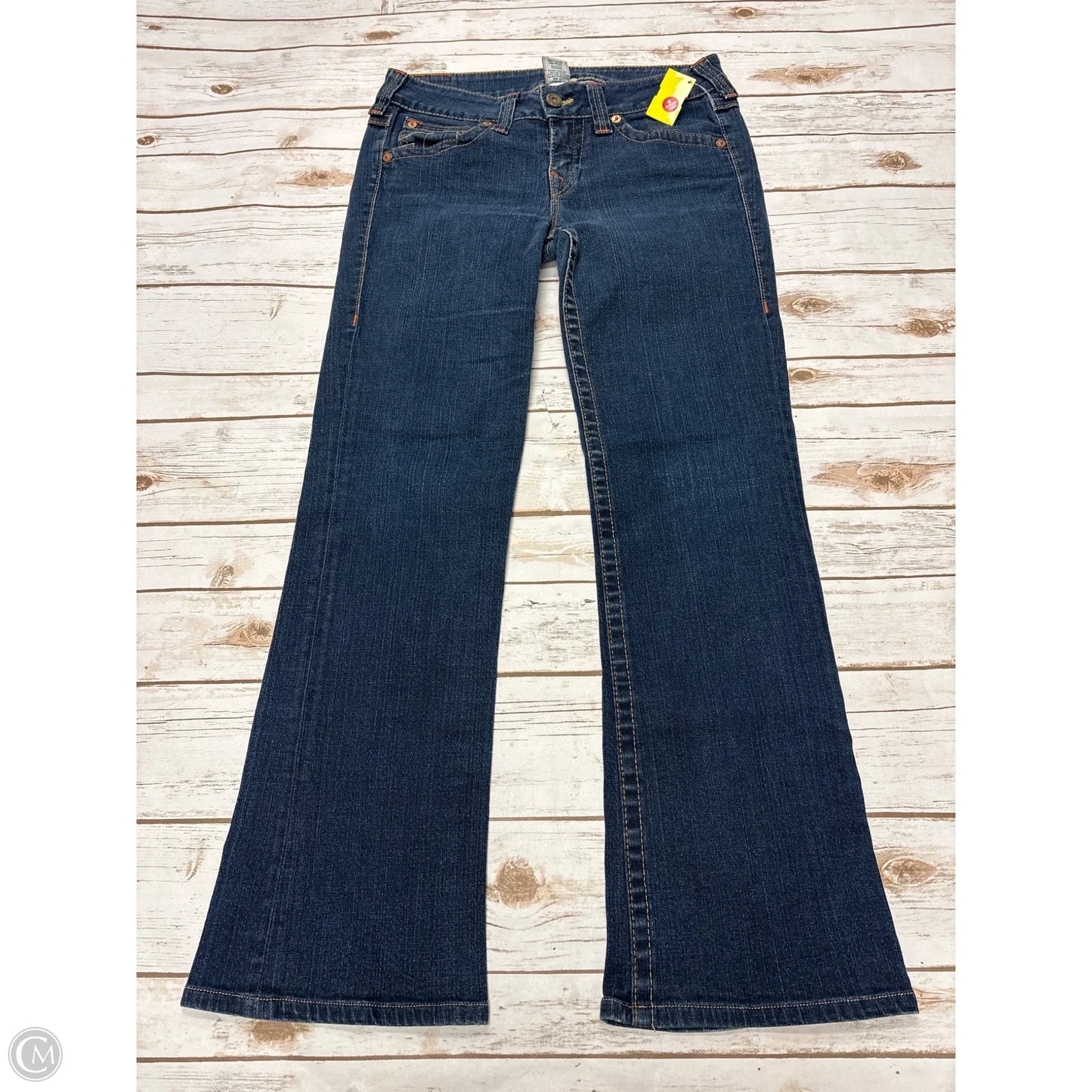 Jeans Boot Cut By True Religion In Blue Denim, Size: 12