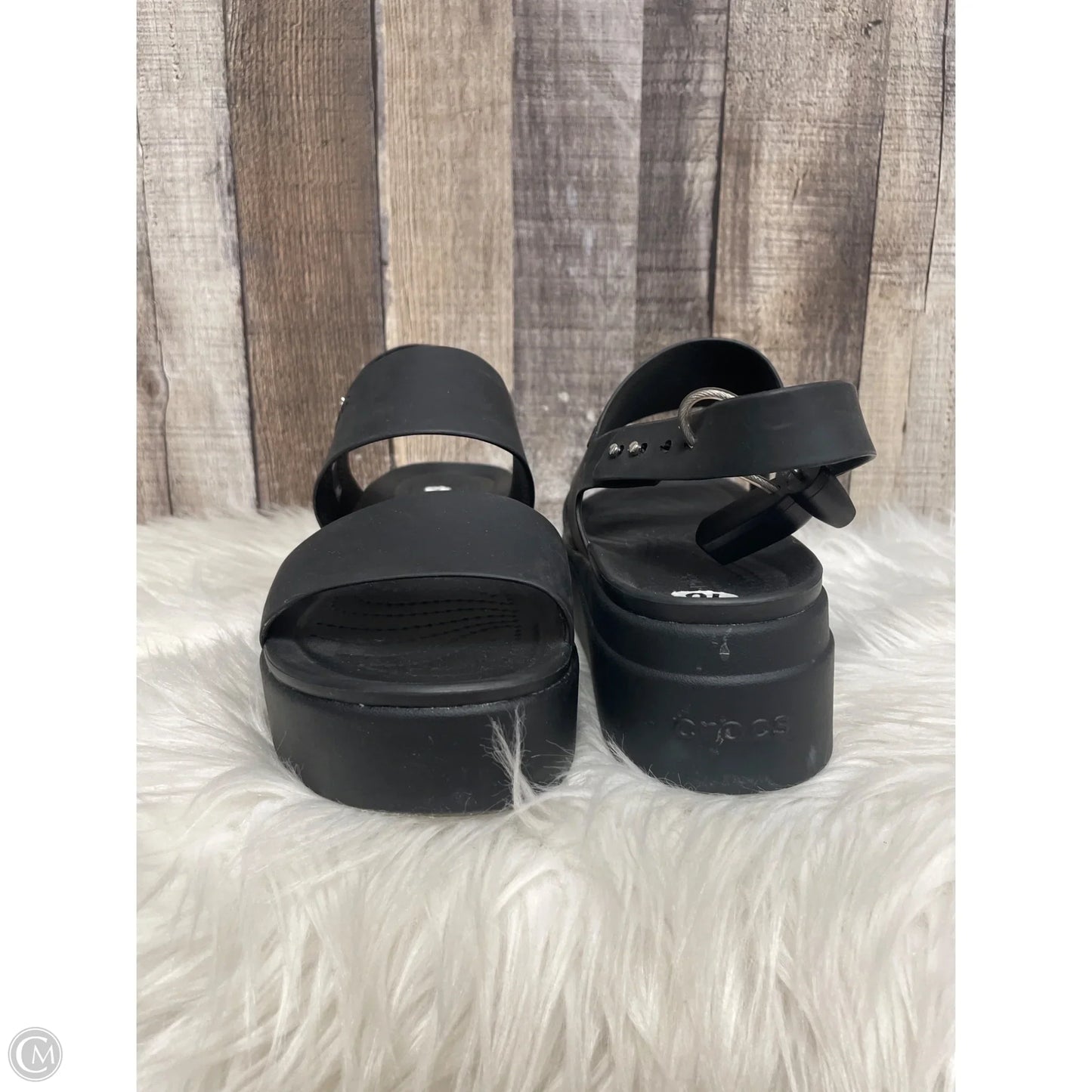 Sandals Heels Platform By Life Stride In Black, Size: 10