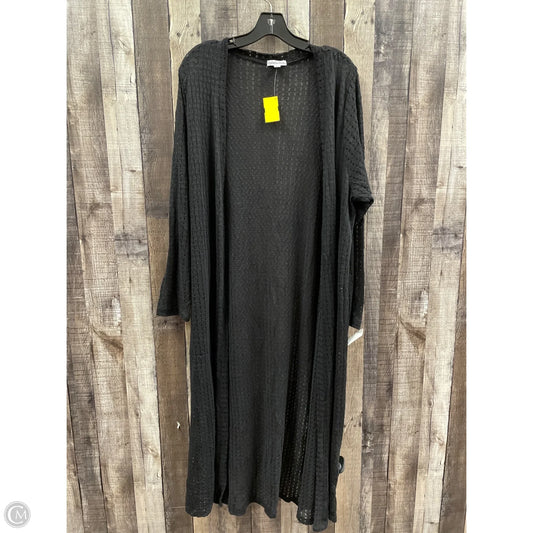 Cardigan By Ophelia Roe In Black, Size: 1x
