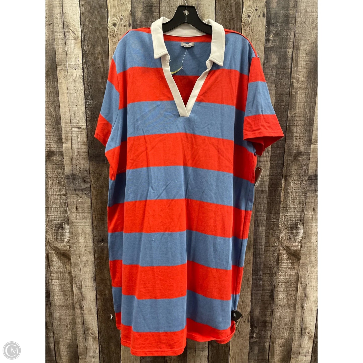 Dress Casual Midi By Falls Creek In Multi-colored, Size: 2x