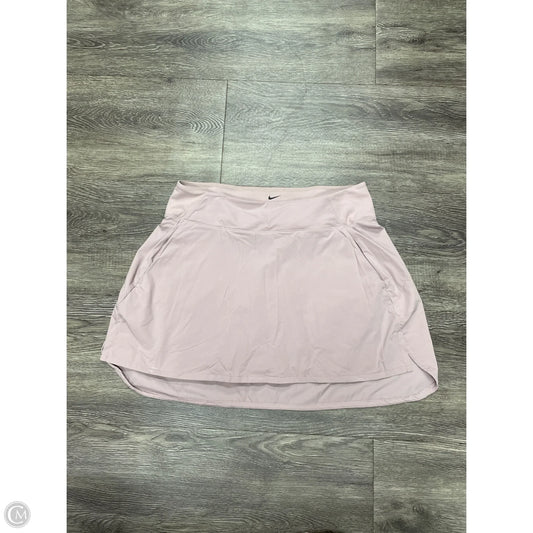 Athletic Skort By Nike In Pink, Size: L