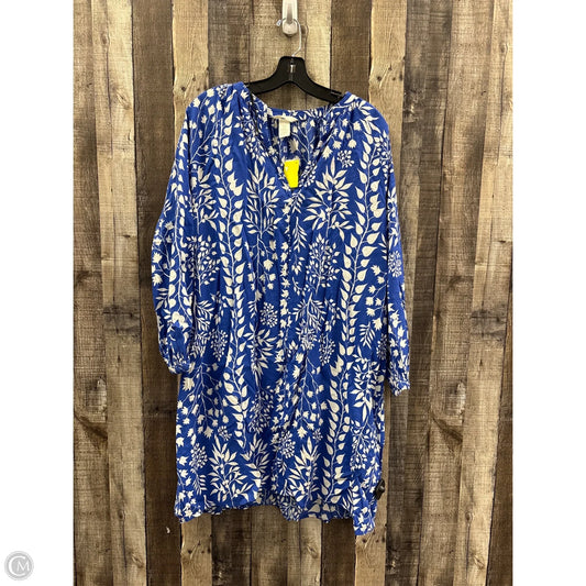 Dress Casual Short By H&m In Blue & White, Size: M