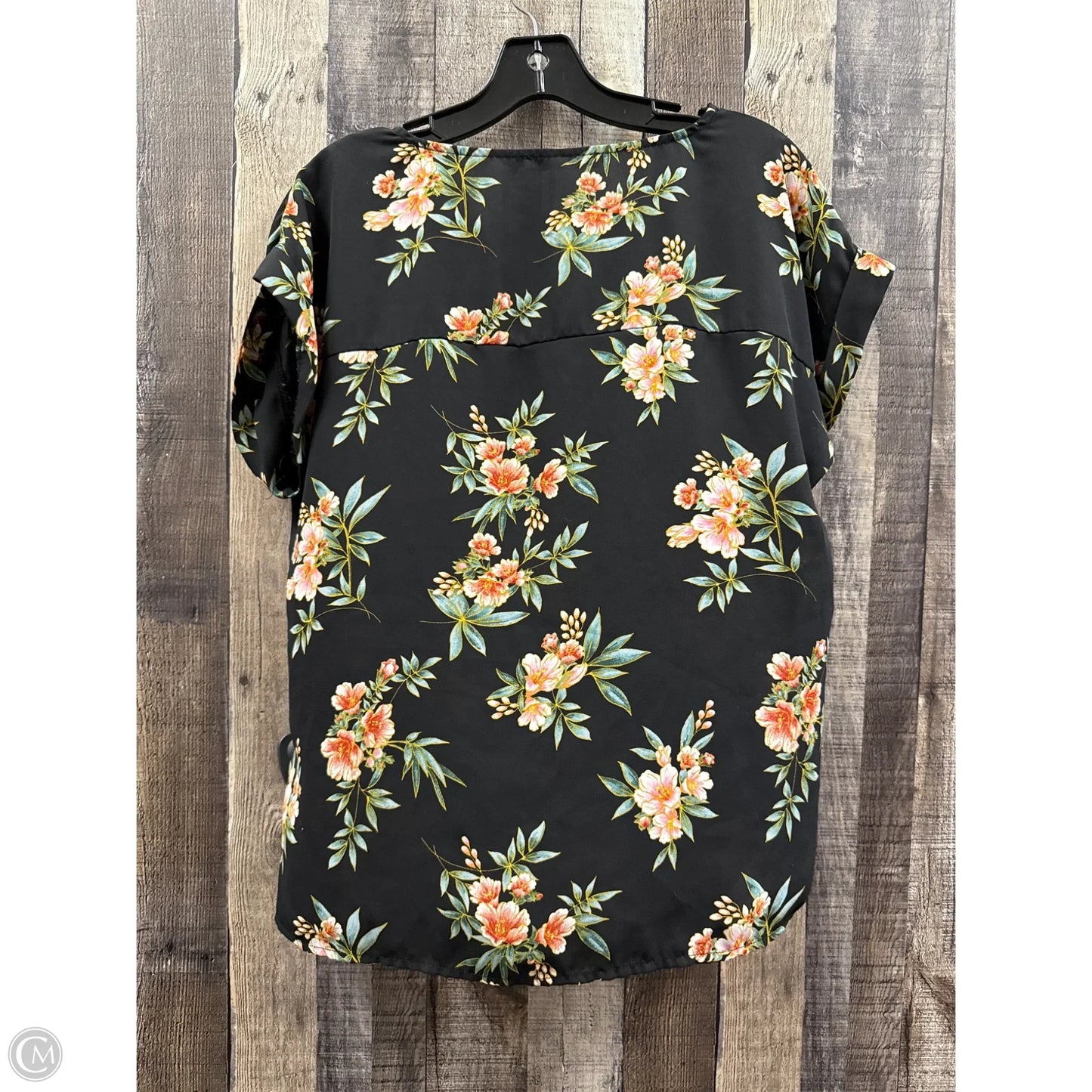 Top Short Sleeve By Forever 21 In Floral Print, Size: S