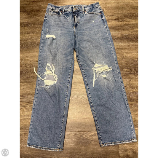 Jeans Straight By Old Navy In Blue Denim, Size: 10