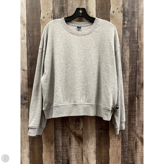 Sweatshirt Crewneck By Old Navy In Grey, Size: L
