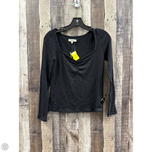 Top Long Sleeve By Madewell In Black, Size: S