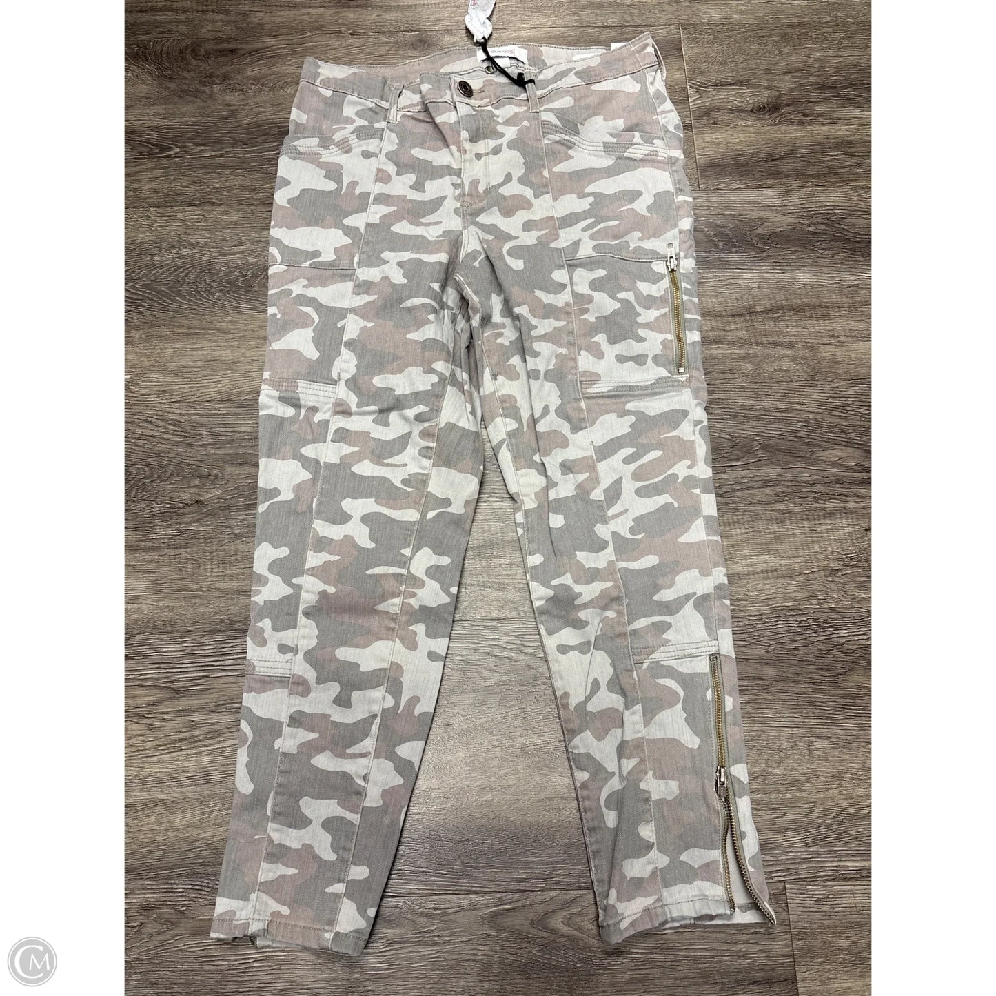 Jeans Skinny By Cme In Camouflage Print, Size: 12