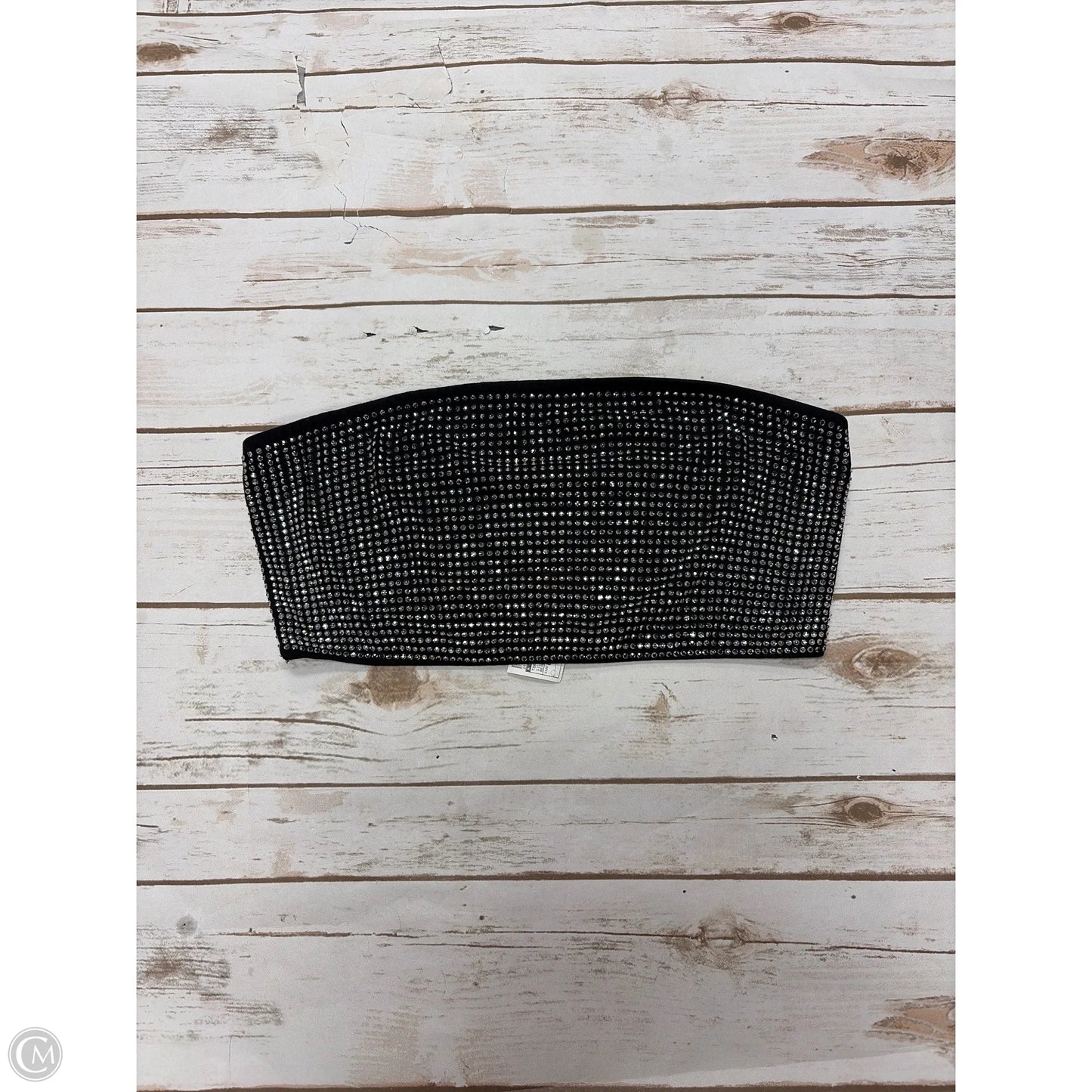 Top Sleeveless By Cmf In Silver, Size: L